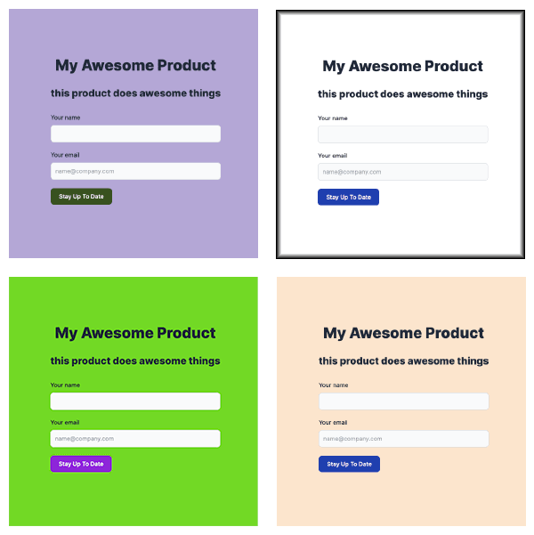 image of multiple styles of a waitlist